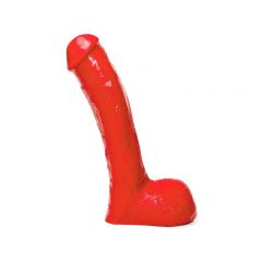 All Red - 9 inch Curved Dildo
